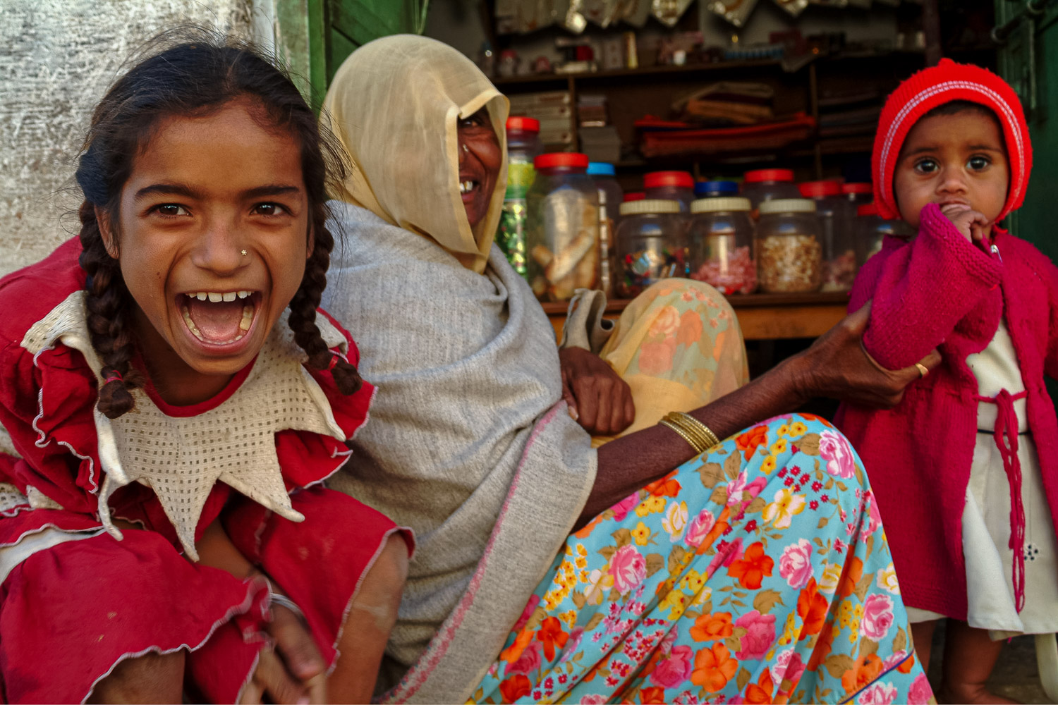 Photography journey — laughing girl in India