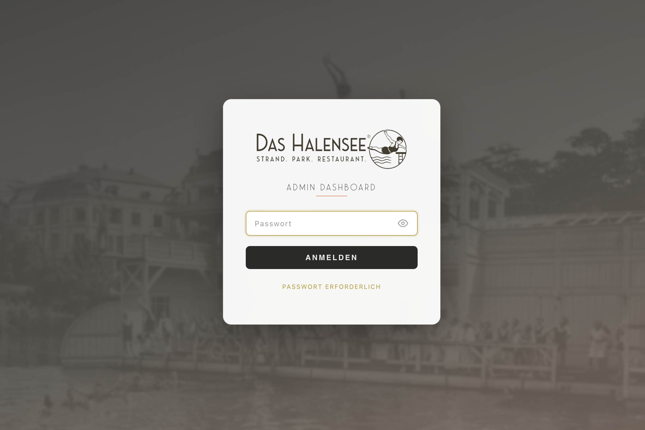 Das Halensee — Art-Deco Illustration for La Plage